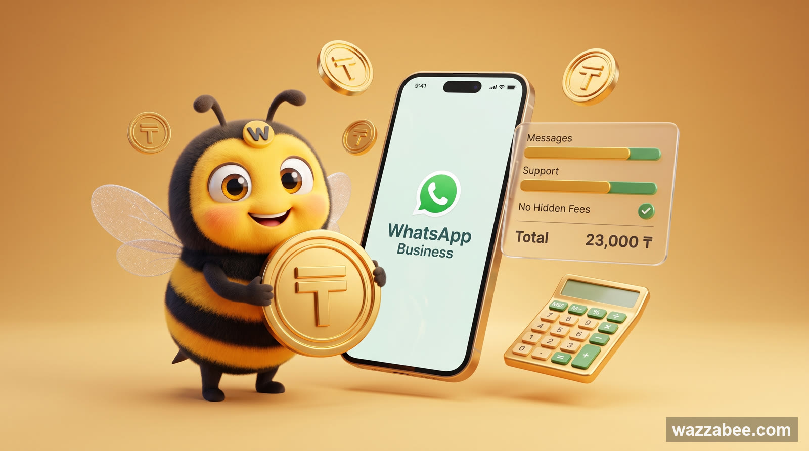 Сколько стоит WhatsApp Business API (WABA) в Казахстане: прозрачные цены в тенге через WazzaBee