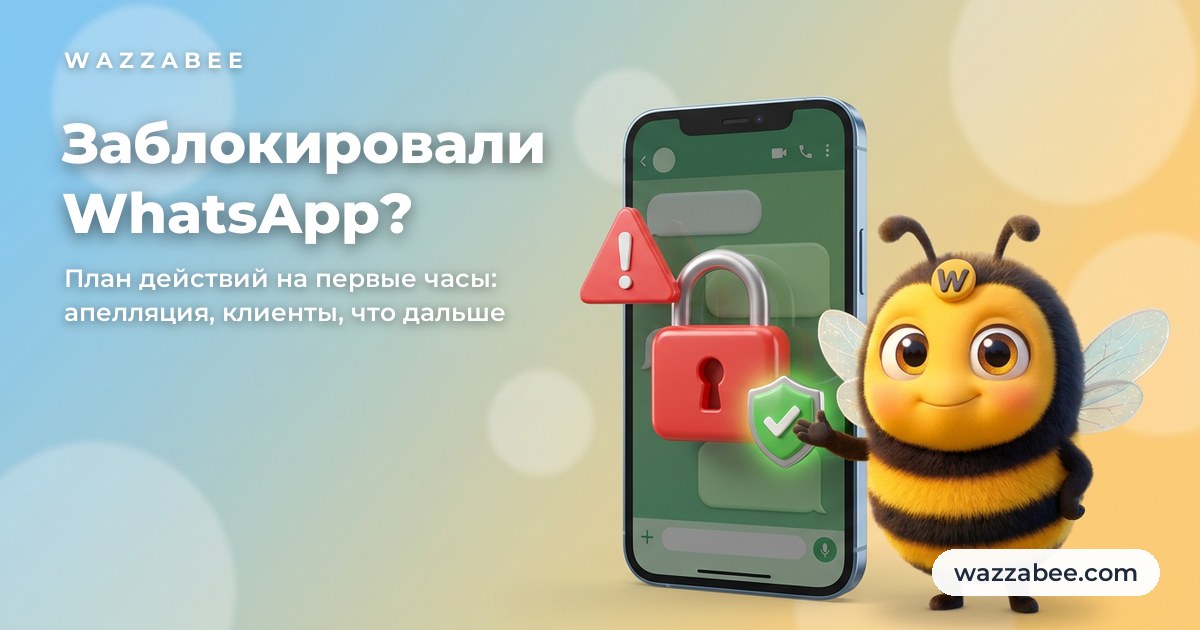 Заблокировали WhatsApp: что делать — план действий
